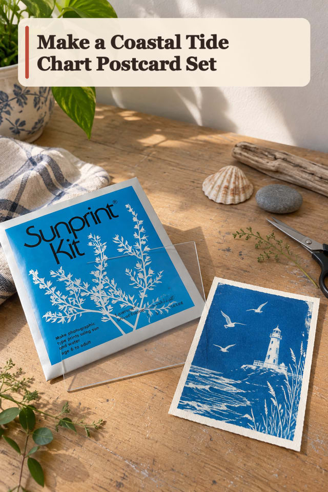 Coastal Tide Chart Postcard Set — Cyanotype Project Inspiration maker-lifestyle pin