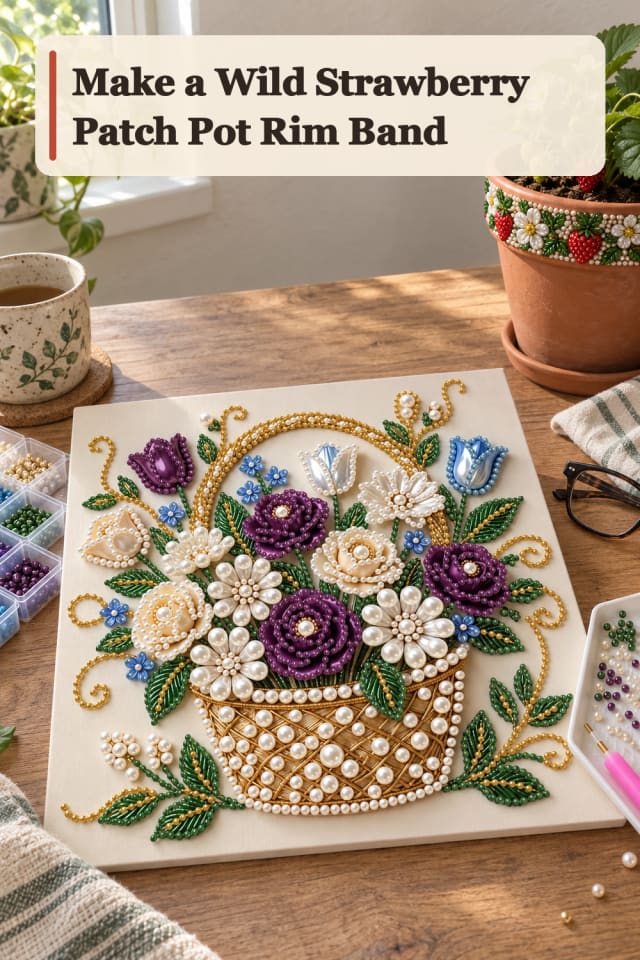 Wild Strawberry Patch Pot Rim Band — Mosaic Project Inspiration maker-lifestyle pin