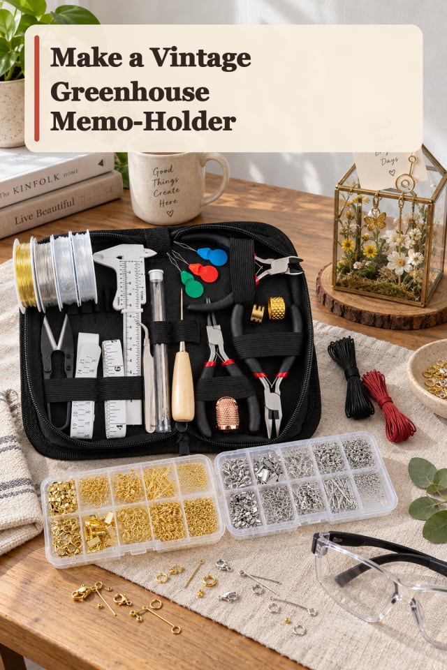 Vintage Greenhouse Memo Holder — Wire Art Project Inspiration maker-lifestyle pin