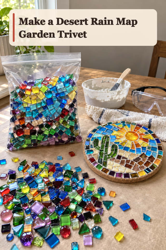 Desert Rain Map Garden Trivet — Mosaic Project Inspiration maker-lifestyle pin