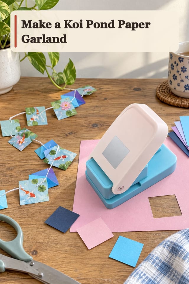 Koi Pond Paper Garland With Paper Punch Crafts Supplies maker-lifestyle pin