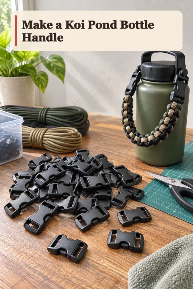 Koi Pond Bottle Handle With Paracord Supplies maker-lifestyle pin