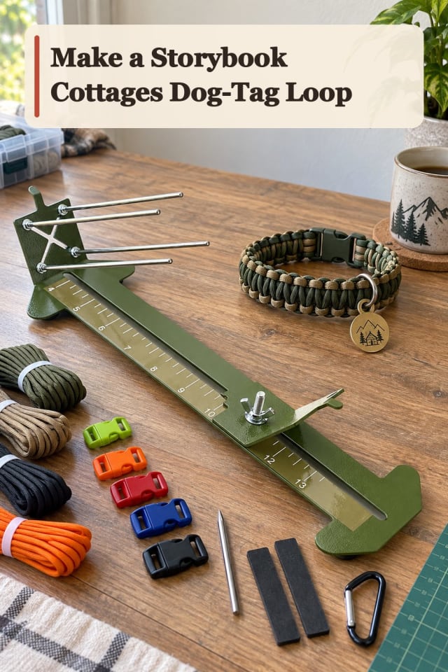 Storybook Cottages Dog Tag Loop With Paracord Supplies maker-lifestyle pin