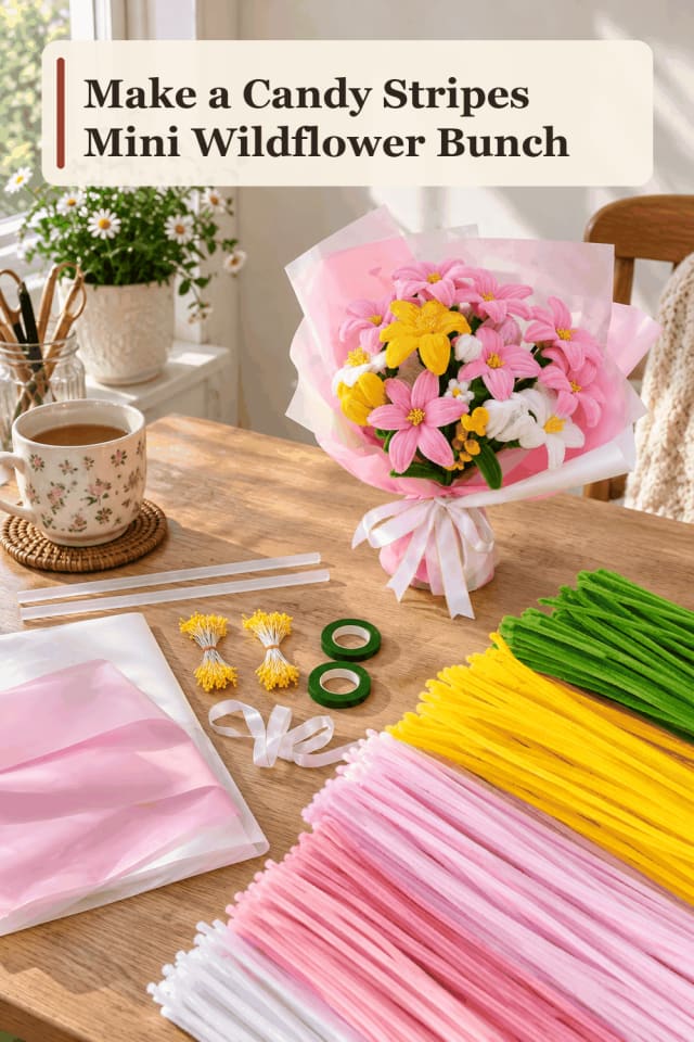 Mini Wildflower Bunch Craft Supplies — Candy Stripes Mini Wildflower Bunch maker-lifestyle pin