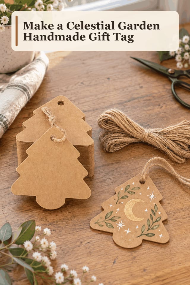Handmade Gift Tag Craft Supplies — Celestial Garden Handmade Gift Tag maker-lifestyle pin