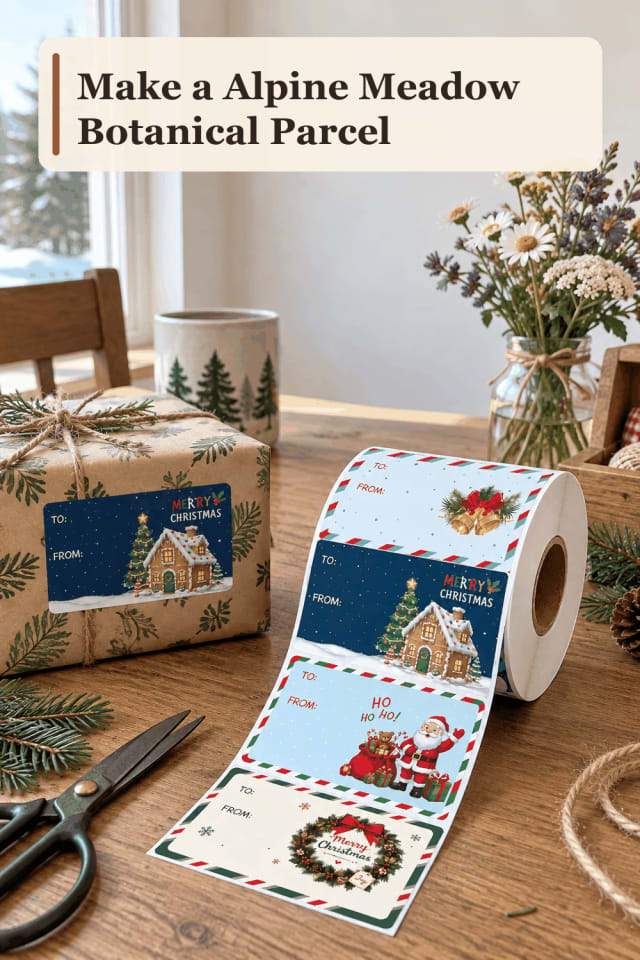 Botanical Parcel Craft Supplies — Alpine Meadow Botanical Parcel maker-lifestyle pin