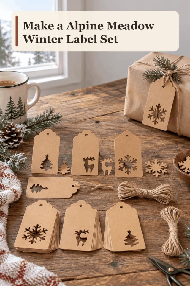 Winter Label Set Craft Supplies — Alpine Meadow Winter Label Set maker-lifestyle pin