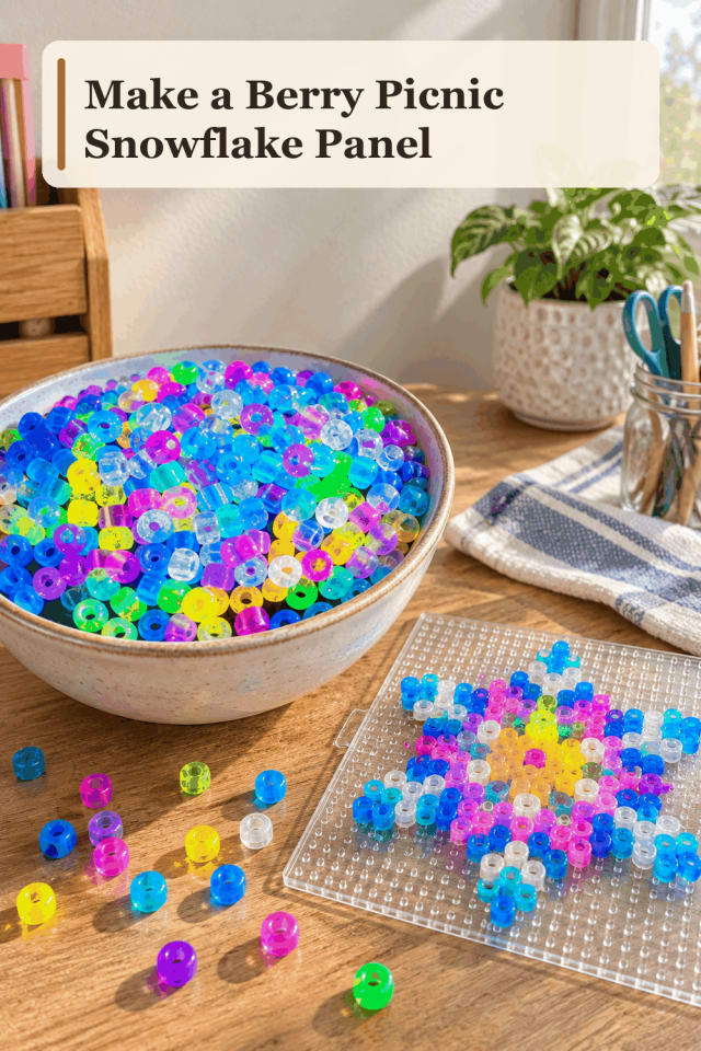 Snowflake Panel Craft Supplies — Berry Picnic Snowflake Panel maker-lifestyle pin