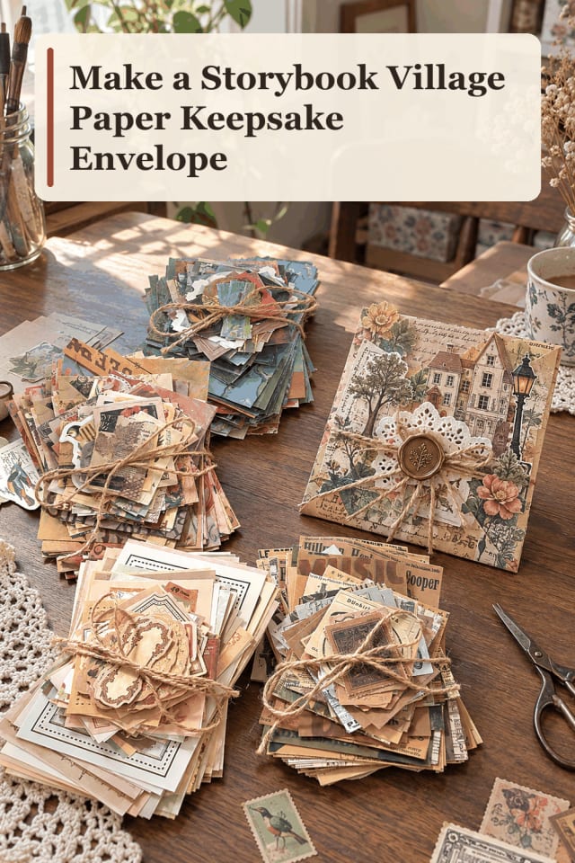 Paper Keepsake Envelope Craft Supplies — Storybook Village Paper Keepsake Envelope maker-lifestyle pin