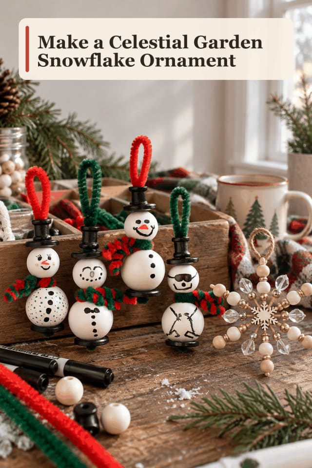 Snowflake Ornament Craft Supplies — Celestial Garden Snowflake Ornament maker-lifestyle pin