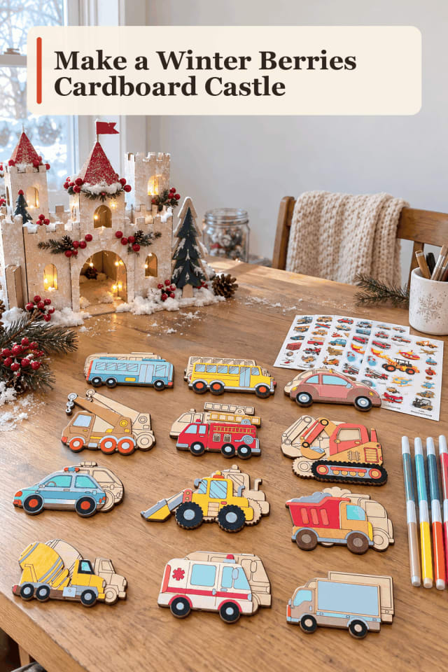 Cardboard Castle Craft Supplies — Winter Berries Cardboard Castle maker-lifestyle pin