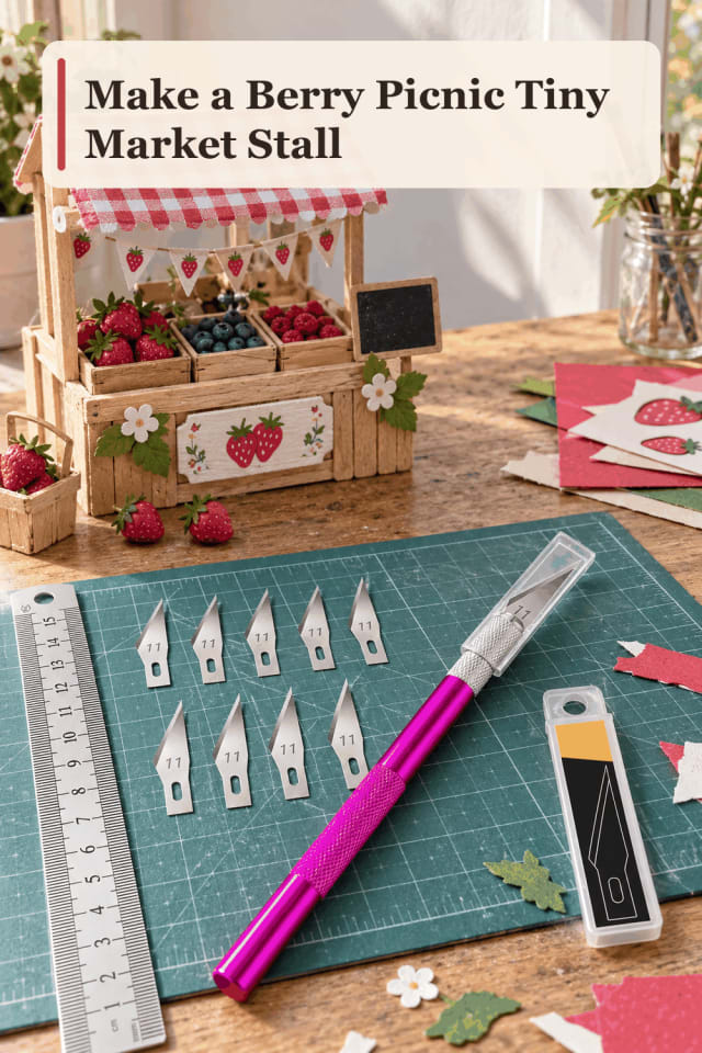 Tiny Market Stall Craft Supplies — Berry Picnic Tiny Market Stall maker-lifestyle pin