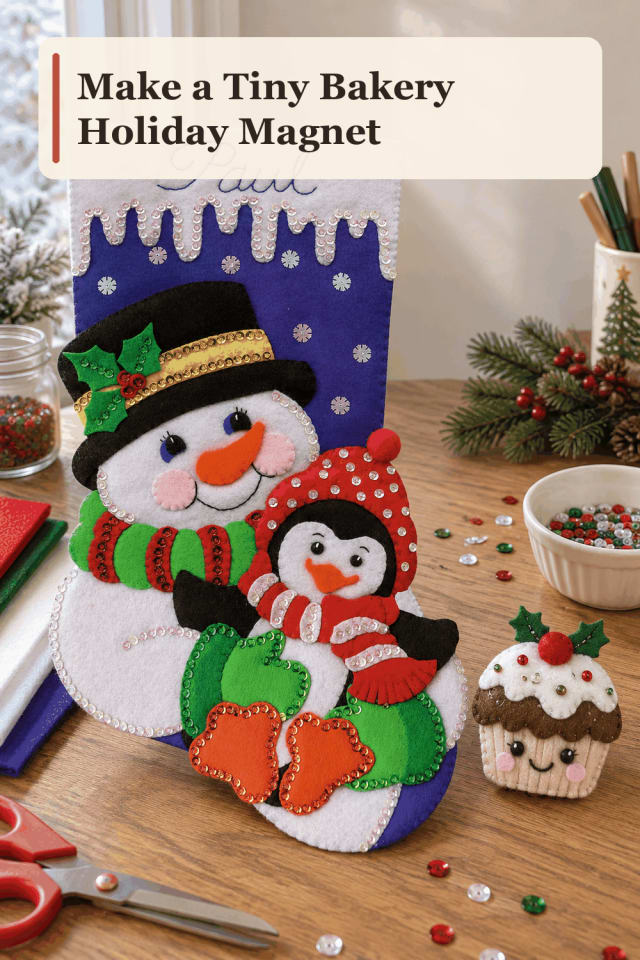 Holiday Magnet Craft Supplies — Tiny Bakery Holiday Magnet maker-lifestyle pin