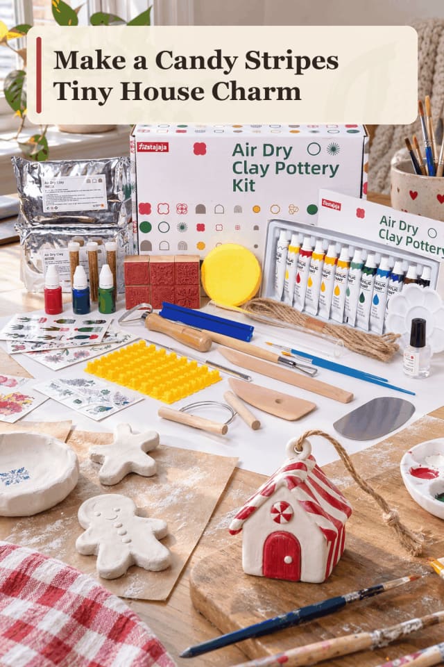 Tiny House Charm Craft Supplies — Candy Stripes Tiny House Charm maker-lifestyle pin