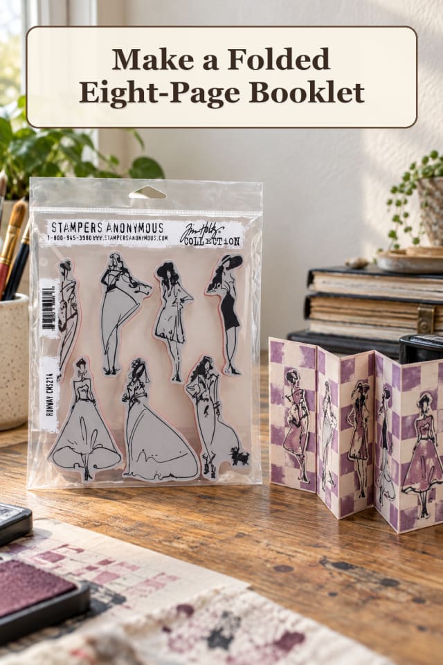 Zine Making Supplies: Folded Eight-Page Booklet maker-lifestyle pin