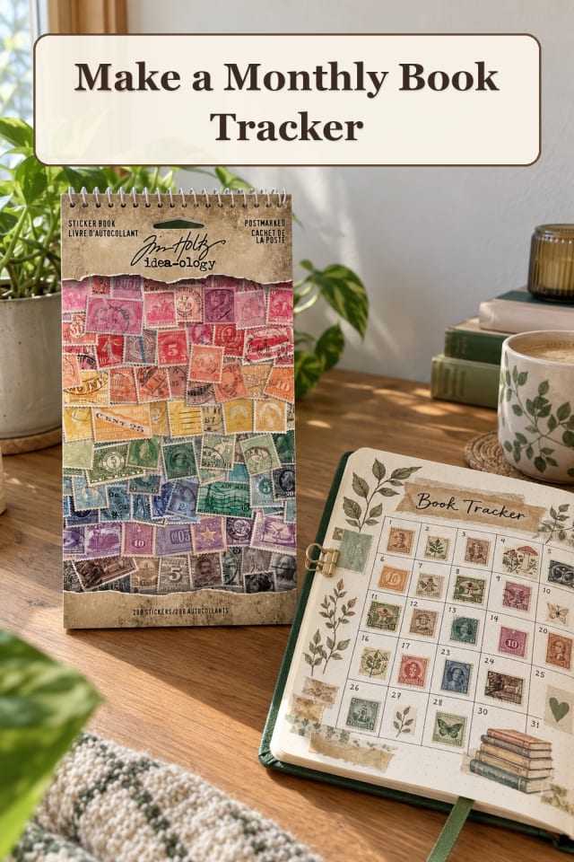 Reading Journal Supplies: Monthly Book Tracker maker-lifestyle pin