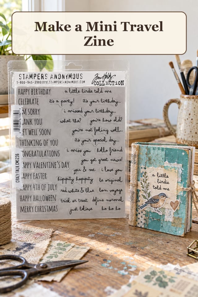 Zine Making Supplies: Mini Travel Zine maker-lifestyle pin