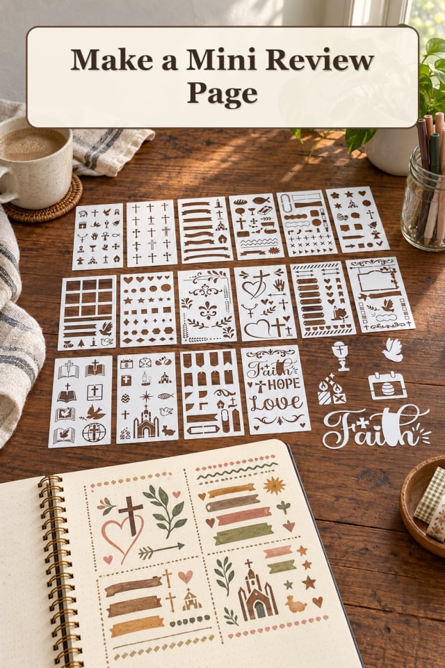 Reading Journal Supplies: Mini Review Page maker-lifestyle pin