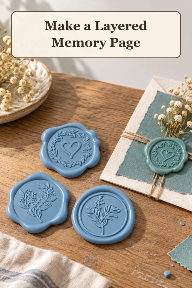 Scrapbook Journal Supplies: Layered Memory Page maker-lifestyle pin