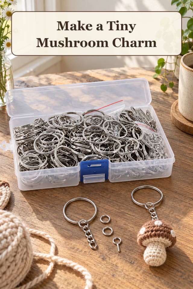 Clay Charm Supplies: Tiny Mushroom Charm maker-lifestyle pin