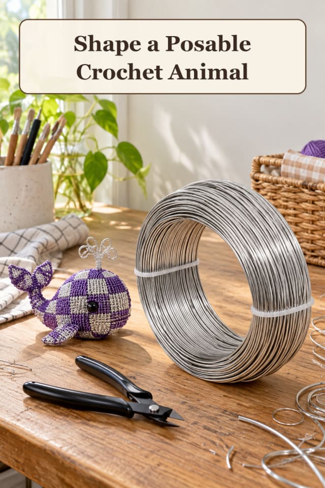 Amigurumi Armature Wire: Shape a Posable Crochet Animal maker-lifestyle pin