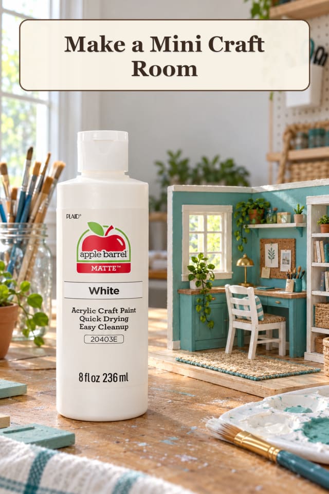 Mini Room Craft Supplies: Mini Craft Room maker-lifestyle pin