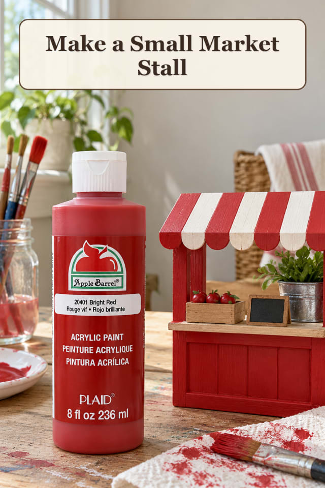 Mini Room Craft Supplies: Small Market Stall maker-lifestyle pin