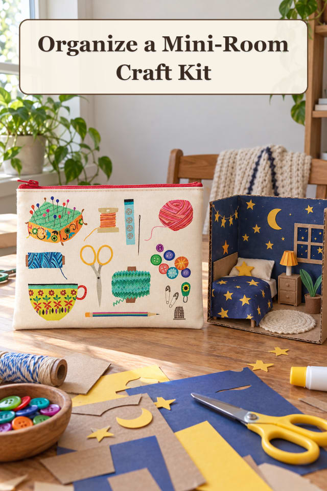 Miniature Craft Tool Pouch: Organize a Mini-Room Craft Kit maker-lifestyle pin