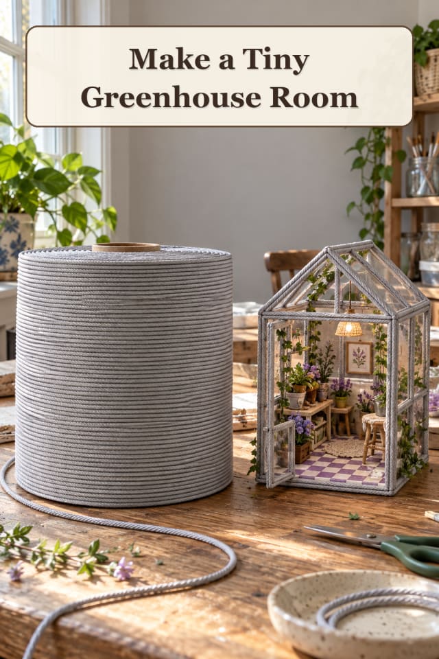 Mini Room Craft Supplies: Tiny Greenhouse Room maker-lifestyle pin