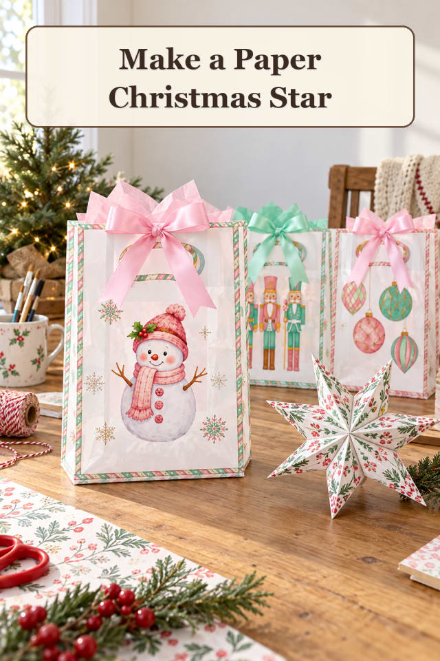 Handmade Christmas Craft Supplies: Paper Christmas Star maker-lifestyle pin