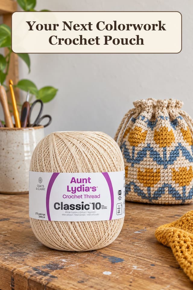 artisan tapestry crochet supplies: pair crochet colorwork tools with tapestry crochet patterns maker-lifestyle pin