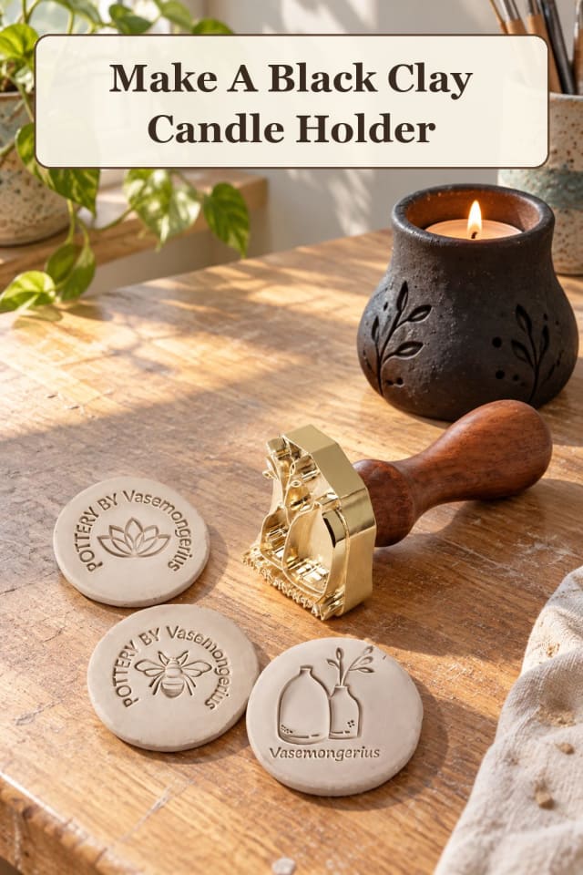 beginner goth pottery supplies: black pottery ideas with clay carving tools for handmade ideas maker-lifestyle pin