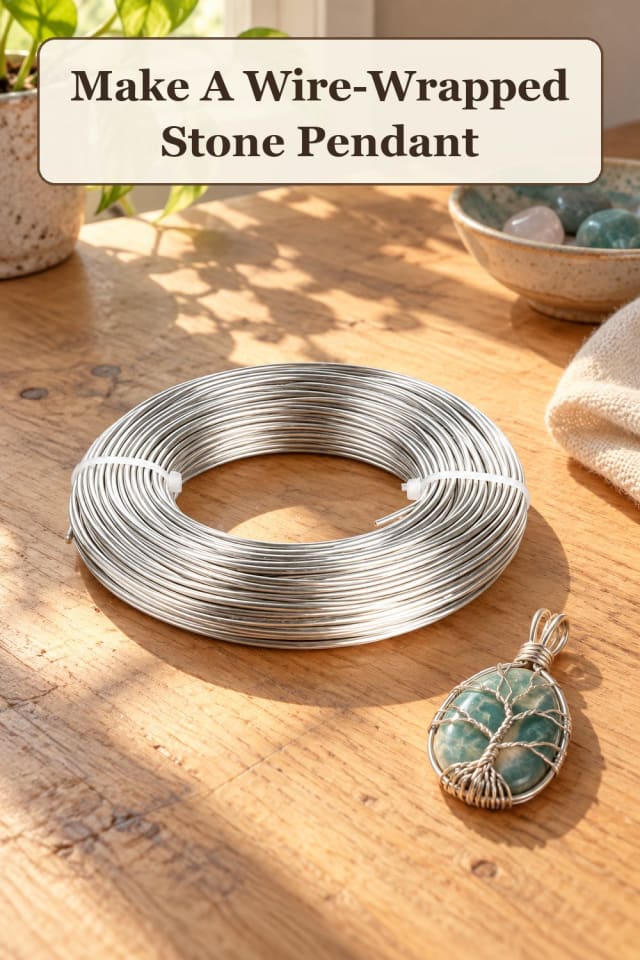 beginner wire wrapped stone supplies: pair beginner jewelry projects with stone pendant ideas maker-lifestyle pin