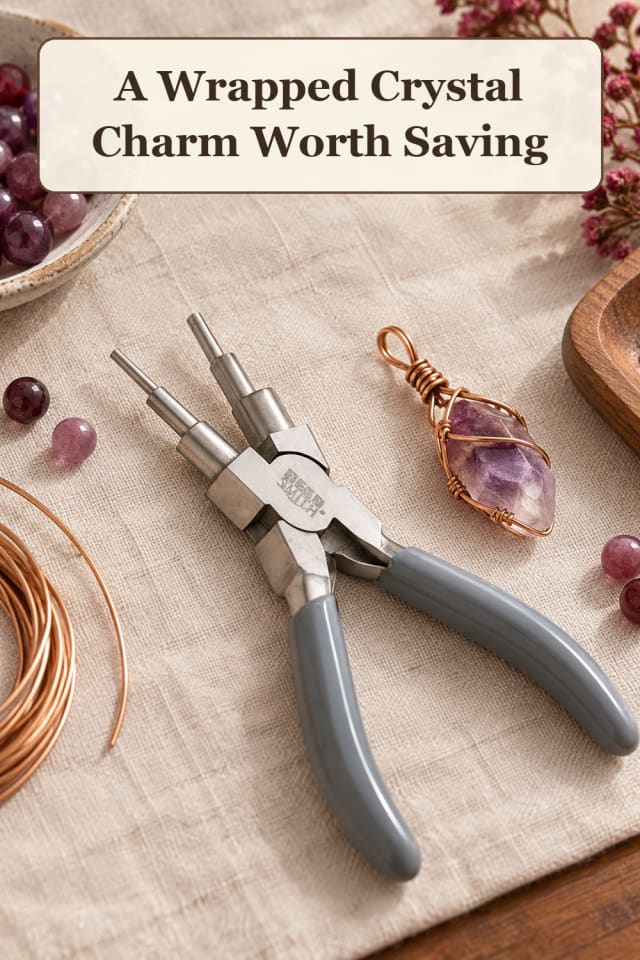 compact wire wrapped stone supplies: stone pendant ideas with wire wrapping tools for projects maker-lifestyle pin