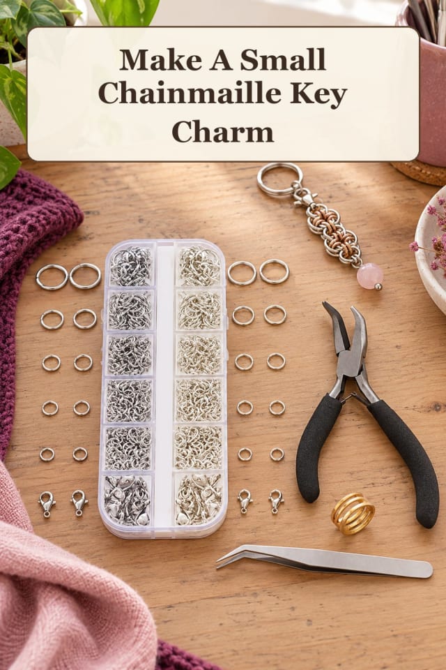 detailed chainmaille jewelry supplies: chainmaille pliers with jump ring jewelry for projects maker-lifestyle pin