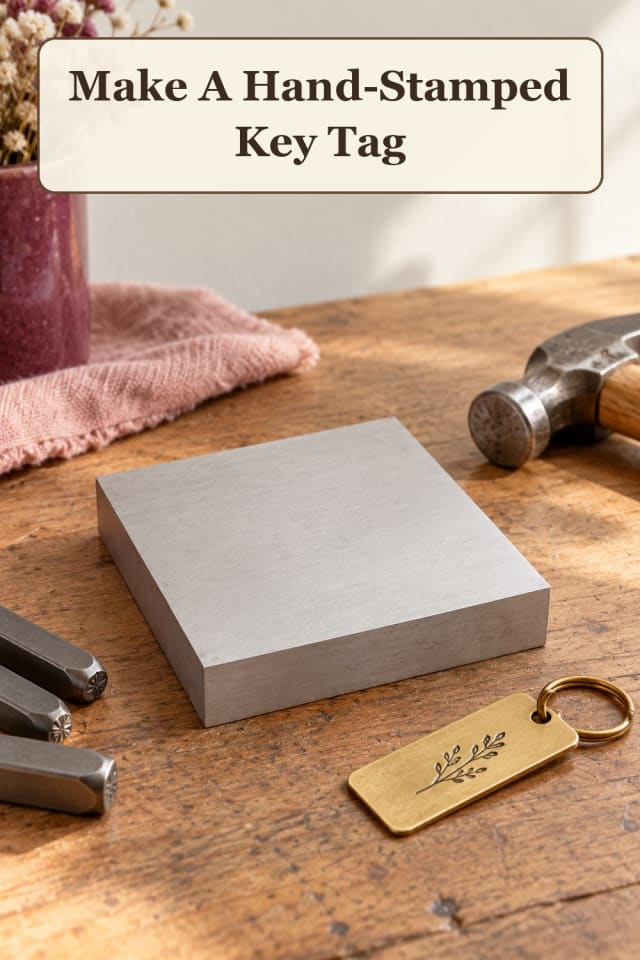 detailed metal stamped jewelry supplies: jewelry stamping tools with personalized metal blanks maker-lifestyle pin