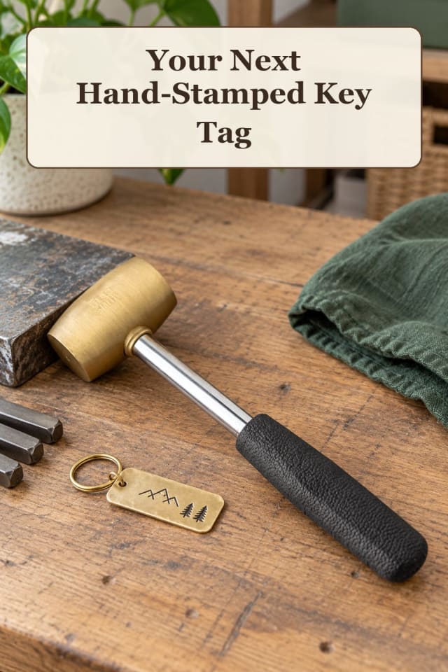 giftable metal stamped jewelry supplies: jewelry stamping tools with personalized metal blanks maker-lifestyle pin
