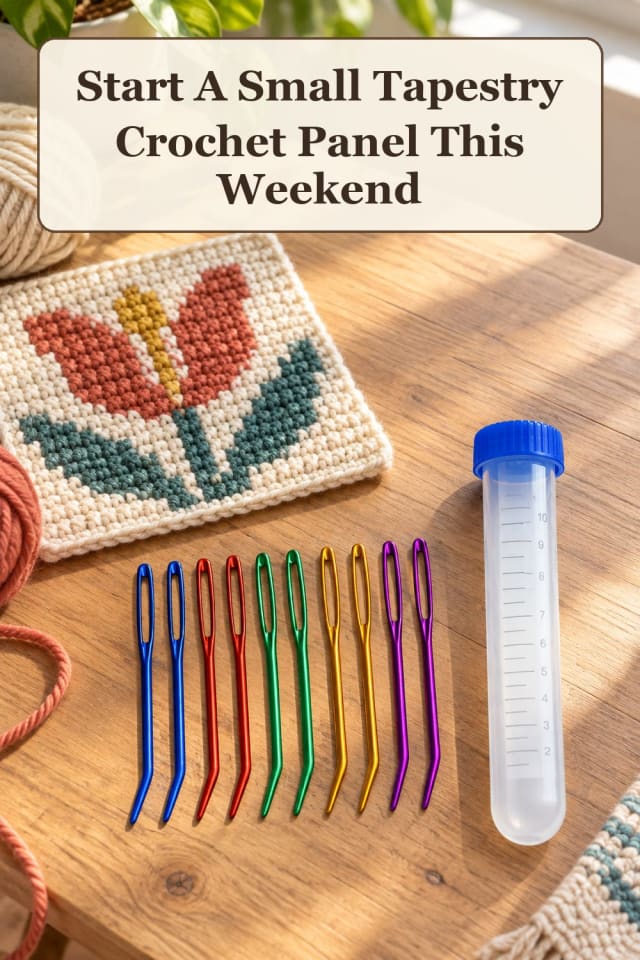 modern tapestry crochet supplies: pair crochet colorwork tools with tapestry crochet patterns maker-lifestyle pin