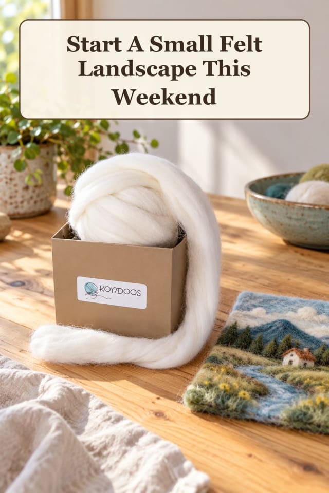 modern wet felting supplies: beginner wet felting with felt making tools for creative practice maker-lifestyle pin
