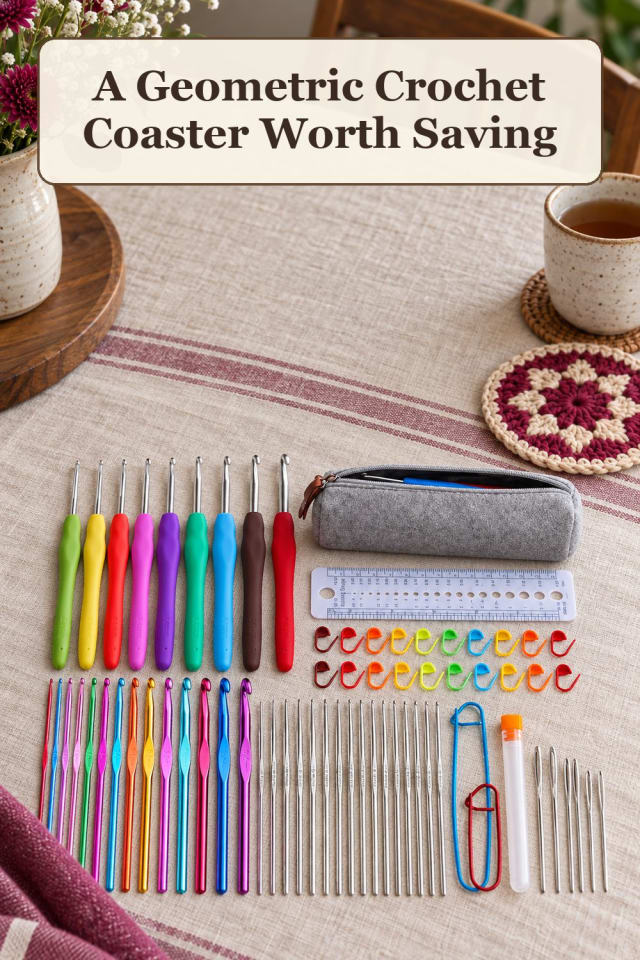 compact tapestry crochet supplies: pair crochet colorwork tools with tapestry crochet patterns maker-lifestyle pin