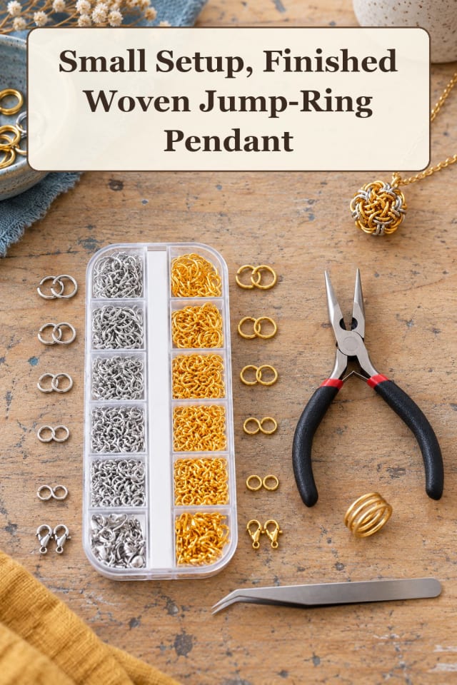 creative chainmaille jewelry supplies: chainmaille pliers with jump ring jewelry for projects maker-lifestyle pin