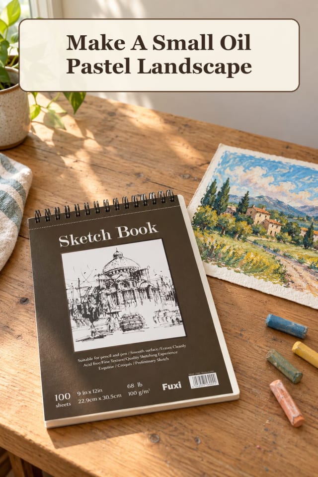 beginner oil pastel art supplies: beginner pastel ideas with pastel drawing paper for projects maker-lifestyle pin