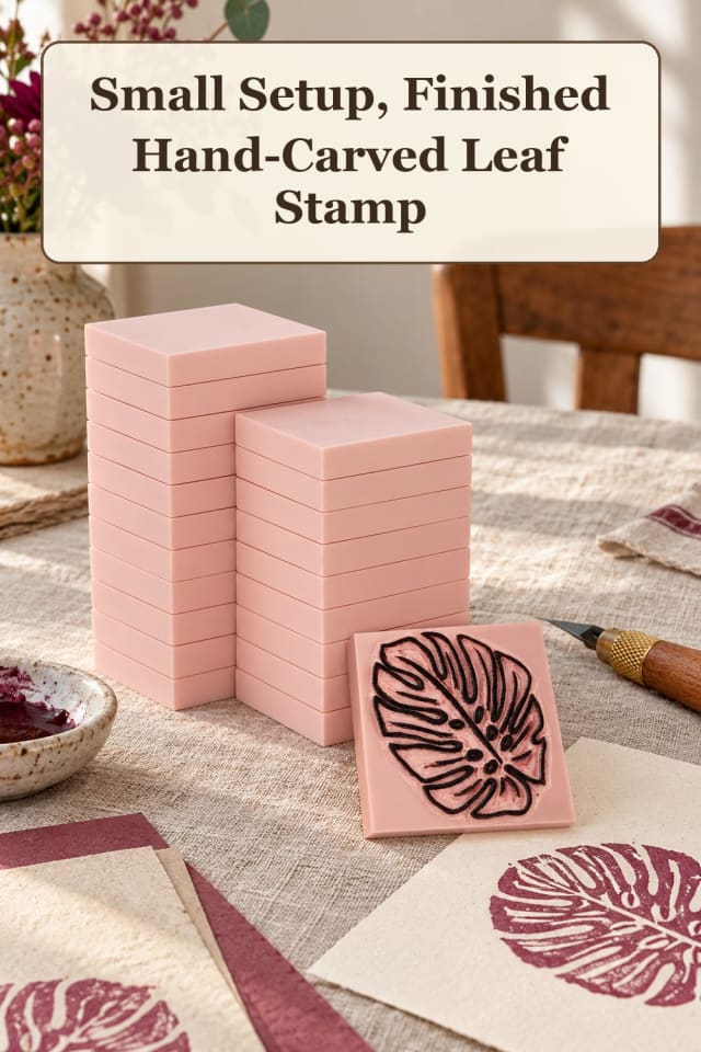classic stamp carving supplies: pair beginner printmaking with hand carved stamps for projects maker-lifestyle pin