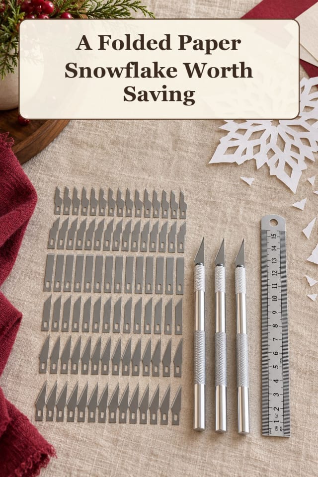 compact kirigami paper art supplies: folded paper designs with paper cutting tools for projects maker-lifestyle pin