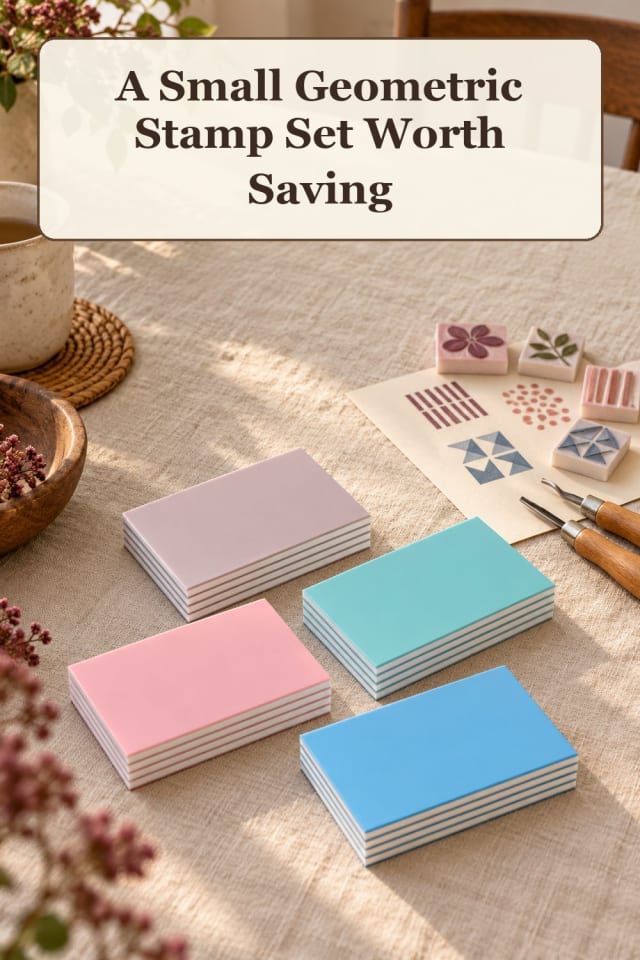 compact stamp carving supplies: pair beginner printmaking with hand carved stamps for projects maker-lifestyle pin