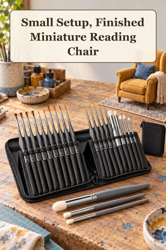 creative dollhouse furniture DIY supplies: dollhouse craft tools with miniature furniture kit maker-lifestyle pin