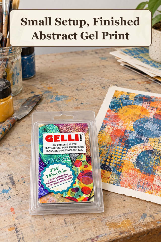 creative gel plate printing supplies: gel printing ideas with monoprinting tools for projects maker-lifestyle pin