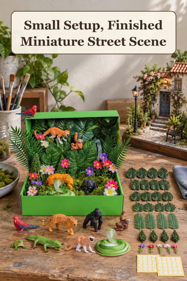 creative model diorama scenery supplies: pair miniature terrain tools with small scale scenery maker-lifestyle pin