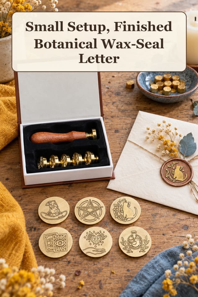 creative wax seal mail art supplies: pair creative pen pal mail with handmade envelope decor maker-lifestyle pin