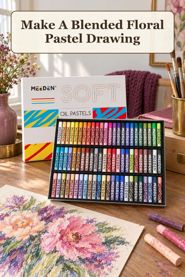 detailed oil pastel art supplies: beginner pastel ideas with pastel drawing paper for projects maker-lifestyle pin
